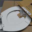 Bemis 500EC Durable Wood Toilet Seat with Easy Clean Hinges, Made in USA, Round, White