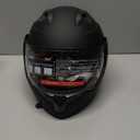 Adult Modular Motorcycle Helmets, DOT Approved Flip up Dual Visor Full Face Helmet for Men Women Moto ATV UTV Snowmobile ADV Four Wheeler Street Bike with Gloves & Mask (X-Large, Black Red)