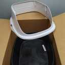 Arm & Hammer Rimmed Cat Litter Box with High Sides and Microban, Made in USA