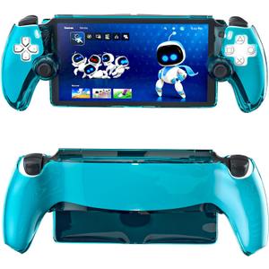 HEATFUN PS Portal Protective Case, Hard Cover Case for PlayStation Portal Remote Player, Shockproof Protective Cover - Blue