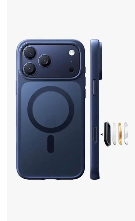 TORRAS Stronger Magnetic & Shockproof for iPhone 17 Pro Max Case, Fit for MagSafe, Military Grade Drop Protection, Camera Control, DIY Button, Slim for iPhone 17 Pro Max Case Translucent Orange