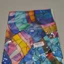 Stained Glass Snowman Christmas House Flag 28x40 Inch Double Sided for Outside, Large Burlap Winter Yard Flag Seasonal Outdoor Farmhouse Decoration