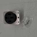 Hubbell Wiring Device-Kellems 50 A, Industrial, Receptacle, Black, No Tamper Resistant HBL9450A - 1 Each