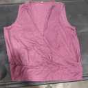 ANRABESS Womens V Neck Tank Tops Wrap Banded Hem Shirts Sleeveless Ruched Going Out Blouse 2026 Summer Fashion Clothing Violet XX-Large