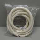 MYFAMIREA 20FT Backer Rod 1 Inch EPDM Rubber Caulk Saver Weather Strip Seal Concrete Expansion Joint Filler for Gaps and Joints, White