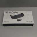 Foldable Keyboard and Mouse, Samsers Folding Bluetooth Keyboard Combo, 2.4G + BT5.0 x 2, Full-Size Portable Travel Keyboard & Rechargeable Wireless Mouse for Windows Android iOS Mac OS, Blue