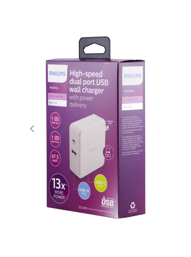 Philips USB-C Laptop Wall Charger