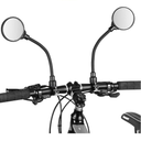 Bike Mirror, Adjustable Handlebar Rear View Mirrors For Mountain Road Bike Bicycle Electric Motorcycle (Black-2PC)