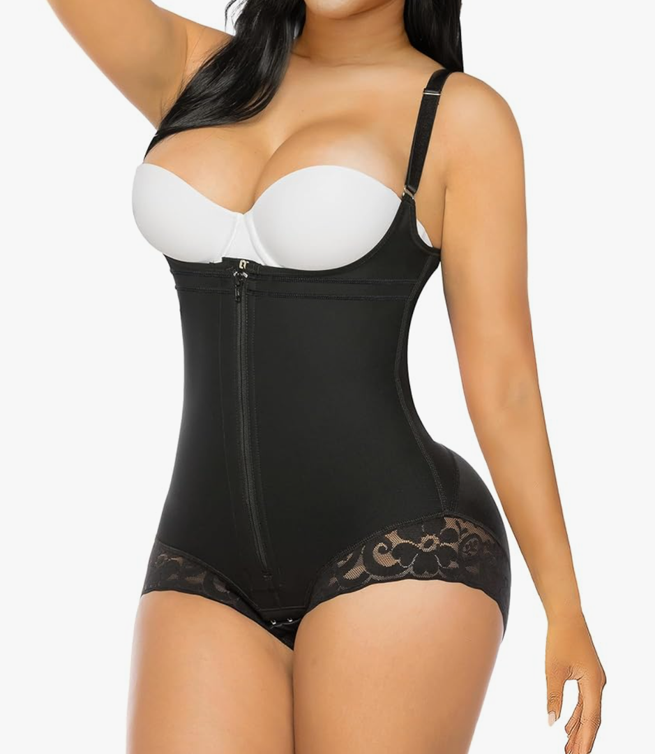 YIANNA Fajas Colombianas Shapewear for Women Postpartum Tummy Control Body Shaper Butt Lifter Bodysuit , Size 2XL