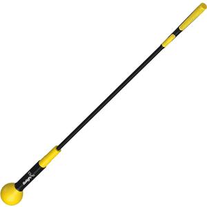 Golf Swing Trainer Aid and Correction for Strength Grip Tempo & Flexibility Training Suit for Indoor Practice Chipping Hitting Golf Accessories (48", Yellow)