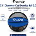 Outdoor Cat Exercise Ball, Breathable Interactive Rolling Toy for Indoor & Outdoor Play, Durable Lightweight Cat Play Ball for Exercise & Enrichment