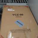 Folding Table 3ft Rectangular All-Occasion Plastic Folding Event Table for Indoor and Outdoor, Portable Desk, Camping, Durable and Stable, HDPE and Steel, Wide Application, Grey