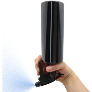 OFFIDIX 360 Water Spray Bottle 2 Pack 16 oz Continuous Plastic Empty Spray Bottles Mister for Hair,Cleaning,Plants,Upside Down,Fine Mist and Stream Setting,Black