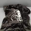 Tefici Electric Heated Blanket Throw, Super Cozy Soft 2-Layer Flannel 50" x 60" Heated Throw with 3 Heating Levels & 4 Hours Auto Off, Machine Washable, ETL&FCC Certified, Home Office Use, Black