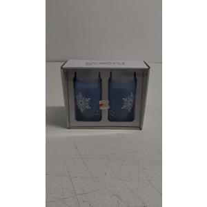 Tabletops Gallery 2 Piece Snowflake Soda Can Glass Set - Blue