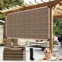 Shade Cloth for Garden, 20 x 30 FT 90% Mesh Tarp with Grommets Shade Cloth for Greenhouse,Patio,Vegetables,Plants Cover and Chicken Coops, Mocha Shade Net for Outdoor Garden
