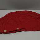 Knitted Christmas Tree Skirt, 24 Inch Red Tree Skirts for 3ft to 4ft Tree | Cable Knit Design, Farmhouse Xmas Holiday Decoration, Home Party Dcor Red 2512