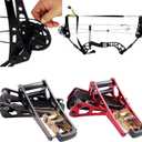 Archery Compound Bow Press, Alumium Alloy Portable Hand Held Replace Bowstrings Tool, Press Ratchet Bow Limbs Open Accessories for Compound Bow & Crossbow (Black)