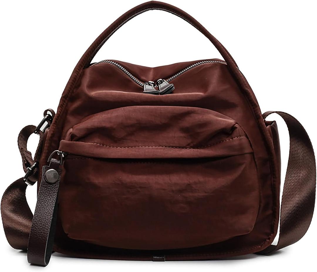 Nylon CrossBody Bag for Women Large Capacity Purse Lightweight Shoulder Handbag Casual Outdoor Commute Hobo Bags