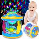 Baby Toys 6 to 12 Months  Musical Projector Rotating Light Up Toys, Tummy Time for Infant 1218 Months, Learning Toy for Toddler 1 2 3 Years Old, Birthday Gifts for Boys Girls 03691218 Month