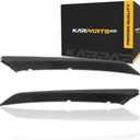 KarParts360 For Toyota Camry 2018 19 20 21 2022 Bumper Trim Driver and Passenger Side | Pair | Front | Upper | ABS Plastic Matte Black | Below Headlight | TO1046104, TO1047104 | 5271333030, 5271233030