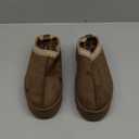 Women's Platform Slippers Mini Boots Warm Winter Snow House Shoes Premium Suede Faux Fur Lined Anti-Slip for Indoor to Outdoor (11, Dk Brown)