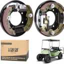 10L0L Brake Assembly for EZGO TXT PDS, for Yamaha G14 G16 G19 G20 G21 G22 Golf Cart, Driver Side and Passenger Side, Includes Brake Shoes, OEM# 70998-G01 70998-G02