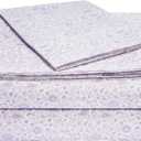 Amazon Basics Lightweight Super Soft Easy Care Microfiber 3-Piece Bed Sheet Set with 14-Inch Deep Pockets, Twin XL, Lavender Paisley, Machine Wash Warm, Tumble Dry Low