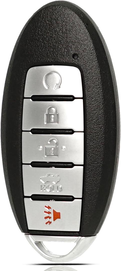 Key Fob Keyless Entry Fits for Nissan Altima Versa Sentra 2019-2023 Remote Control Push SART Key Replacement 5 Button FCC: KR5TXN4, PN# 285E3-6CA6A S180144803