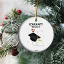 Congrats You Did It - Class of 2025 Graduation Ornament, Xmas Gift for Senior College Graduate High School Grad (T15)