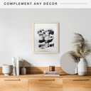 MCS Canvas Float Frames 16x20 Frame, Natural Woodgrain for Finished Canvases, Vertical & Horizontal Wall Hanging Large with Adhesive for Canvas Paintings (1-Pack)