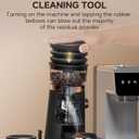 AMZCHEF Single Dose Coffee Grinder 75 Settings Burr Grinder, 40mm Conical Burr, Anti-Static & Low-Retention Design, Quiet DC Motor with Magnetic Outlet & Vacuum Dosing Cup for Espresso, French Press