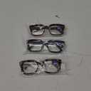 miyya Stylish Reading Glasses for Women, Cheaters Eyeglasses, Oversized Blue Light Readers, Fashion Eye Glasses 3 Pack+1.0