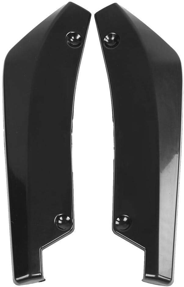 Car Body Spoiler, 1 Pair of Universal Car Modified Rear Bumper Canard Diffuser Spoiler Lip Splitter Fins (Black)