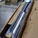 Twin Size Loft Bed with L-Shaped Desk, LED Lights,Charging Station, Industrial Heavy Duty Metal Loft Bed Frame with 3 Storage Shelves and 3 Fabric Drawers, Safety Guard & Ladder, Vintage Brown