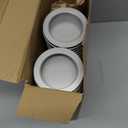 TecUnite 4 oz Metal Tin Cans Round Tin Containers Empty Cans with Clear Top Lid Spice for Kitchen Office Candles Candies and Gifts Holding(24 Pieces)