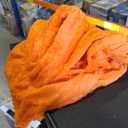 XeGe Faux Fur Comfy Bean Bag Cover (No Filler), Fluffy Stuffed Animal Storage Bean Bag Chair Cover for Bedroom Home Decor, Furry Fuzzy Big Gaming Bean Bag Cover for Adults Kids, Anti-slip, Orange