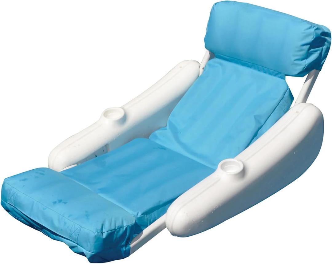 SWIMLINE ORIGINAL 10025M Sunchaser SunSoft Luxury Lounger Chair Pool Float | Molded Frame & Pontoon Design | Pool Floats Adult | Pool Lounger | Pool Accessories | Pool Chairs and Lounges For In Pool