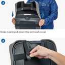 JOYTUTUS Center Console Cover Compatible with 2013-2018 Ram 1500 & 2013-2026 Ram 2500/3500/1500 Classic Model Jump Seat Console, Leather Arm Rest Covering for Car, Durable Middle Console Cover, Gray