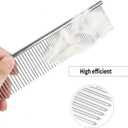 3-in-1 Pets Dog Deshedding Brush & Cat Grooming Tool with Comb, Rake for Shedding Control, Removes Loose Remover Hair & Mats, Pets Hair Removal Tool