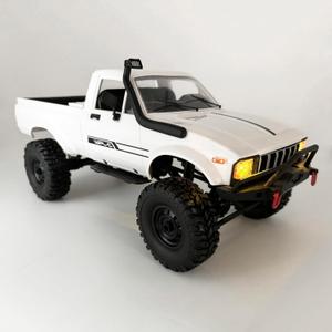 WPL C24-1 RC Rock Crawler RC Truck 4x4 1/16 Scale RC Crawler Off Road Remote Control Pickup 2.4G All Terrain RTR with Proportional Throttle Steering Led Light Adult