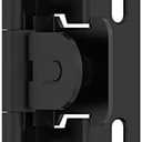 Amerock BPR8719FB | Cabinet Hinge | 1/2 in (13 mm) Overlay Single Demountable | Partial Wrap | Matte Black | Kitchen Cabinet Door Hinge | 1 Pair/2 Pack | Functional Hardware