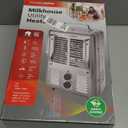 Comfort Zone Milkhouse Style Utility Space Heater with Adjustable Thermostat, Electric, Portable, 3-Prong Plug, Overheat Protection, & Tip-Over Switch, Ideal for Garage or Workshop, 1,500W, CZ798GR3 (Gray)