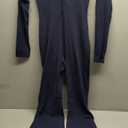 YEOREO Women Long Sleeve Flare Workout Jumpsuit Zip Up Romper Bottom Pants Wide Leg Bodysuit Bodycon Sexy One Piece, M