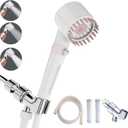 Shower Head with Handheld, Shower Heads High Pressure, High Flow Even with Low Water PressureHand Held Showerhead Set,3 Modes Filtered Showerhead with 59″Replacement Hose/Bracket/Cotton Filters