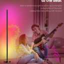 OIYN Smart RGBICW LED Corner Floor Lamp - 16 Million DIY Colors, 68+ Scenes, Music Sync, App & Remote Control, Color-Changing Ambient Lighting for Living Rooms, Bedrooms, and Gaming Rooms