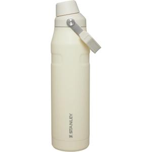 Stanley IceFlow Fast Flow Water Bottle | Angled Spout Lid | Lightweight & Leakproof for Travel & Sports | Insulated Stainless Steel | BPA-Free (36 Ounces, Cream Glimmer)