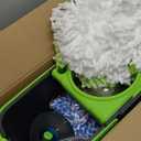 SIMPLI-MAGIC 360 Spin Mop and Bucket with Wringer  3 High-Absorbent Microfiber Washable Heads, Soap Dispenser  Spinning Mop and Bucket Set for All Types Floor Cleaning (Black/Green)