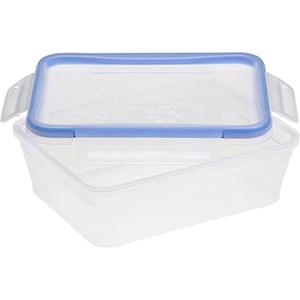 Snapware Total Solution 8.5-Cup Plastic Food Storage Container with Lid, 8.5-Cup Rectangular Meal Prep Container, Non-Toxic, BPA-Free Lid with 4 Locking Tabs, Microwave, Dishwasher, and Freezer Safe