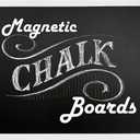 Loddie Doddie Magnetic Chalkboard & Magnet Board - 36 in x 24 in, White Wood Frame - Chalk Calendar for Wall Organization - Magnetic Bulletin Board for Magnet Display - Menu Sign for Kitchen Decor